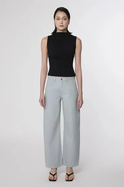 DAWN ASH Barrel Leg Minimal Stretch - Classic - PIW - Non Stretch - Recycled Blue - Womenswear - Recycled Blue / 29 / 30 – Produktbild 2 von 3