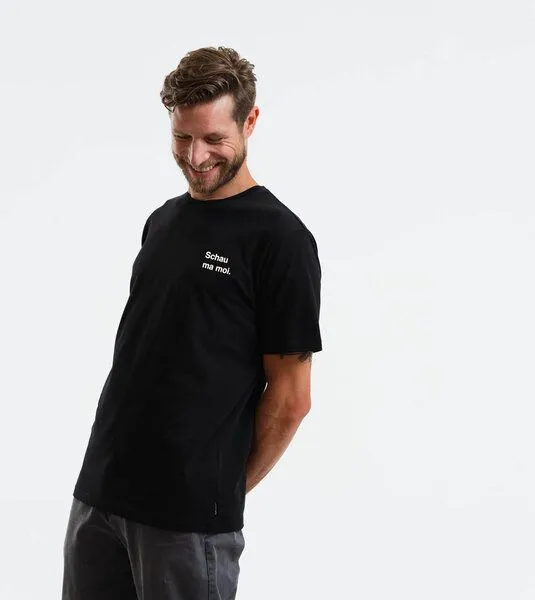 Gary Mash GARY MASH Shirt Schau ma moi. aus Biobaumwolle, Schwarz, – Produktbild 2 von 4