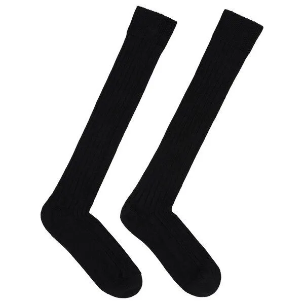 LANIUS LANIUS Kniestrümpfe mit Rippe, Black, – Produktbild 1 von 3