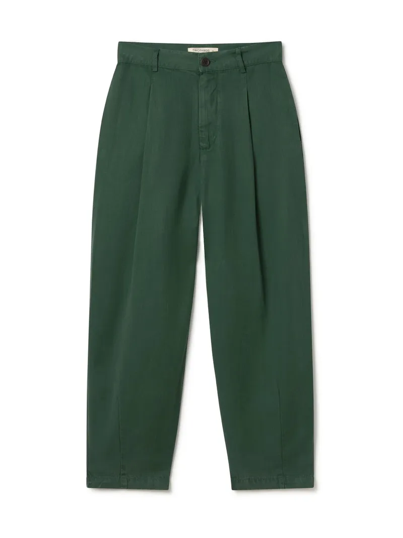 TWOTHIRDS TWOTHIRDS Damen vegan Hose Haruku Dunkelgrün, Dunkelgrün, – Produktbild 1 von 2