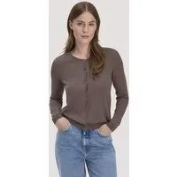 hessnatur hessnatur Strickjacke Regular aus TENCEL Lyocell mit Bio-Baumwolle, Mocca, – Produktbild 1 von 1