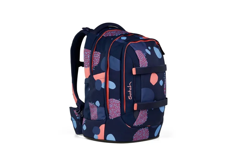 Satch Satch Schulranzen Schulrucksack-Set PACK Coral Reef 3-teilig (3-teilig), ergonomisch, Your-Size-System: auf Körpergröße anpassbar, Blau, – Produktbild 1 von 5