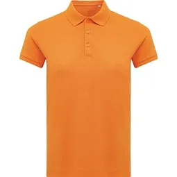 iqoniq Iqoniq Yosemite Damen Piqué-Poloshirt, orange, XS – Produktbild 1 von 1