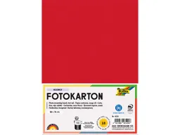 folia folia Fotokarton, 300 g/m², 50 x 70 cm, 10 Bogen, hochrot – Produktbild 1 von 1