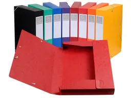 Exacompta 10 Exacompta Archivboxen aus Colorspan-Karton, 600 g/m², DIN A4, sortiert, RB 50 mm – Produktbild 1 von 1