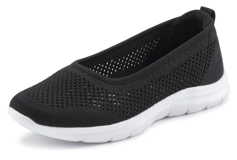 Lascana Sneaker Ballerinas, Schwarz, – Produktbild 2 von 3