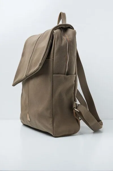 Ritagli di G Ritagli di G Damen Leder Laptop Rucksack MARTIN 100%, Hellbraun, – Produktbild 3 von 4