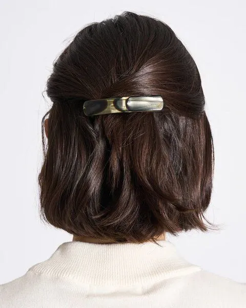 JAN N JUNE JAN N JUNE MACHETE Haarklammer Heirloom Barette aus Acetat, Midnight horn (grün), – Produktbild 3 von 4