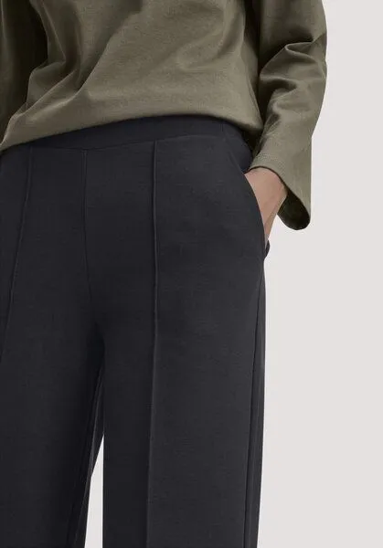 hessnatur hessnatur Hose Wide Leg Relaxed aus Bio-Baumwolle, Schwarz, – Produktbild 2 von 3