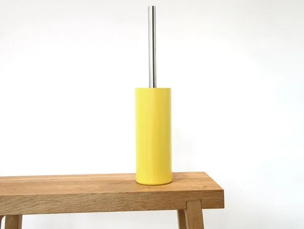 werkvoll by Lena Peter werkvoll by Lena Peter Upcycling WC-Bürste FIRE mit Edelstahlgriff, Gelb, – Produktbild 1 von 4