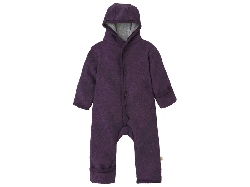 Disana Disana Baby Walk-Overall Bio-Merinowolle aubergine Gr.74/80, Lila, – Produktbild 1 von 2