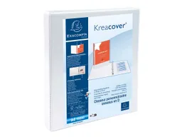 Exacompta 10 Exacompta Ringbücher "Kreacover", DIN A4 Maxi, 4 Ringe 16 mm, RB 38 mm, weiß – Produktbild 1 von 1
