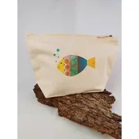 MelaDi Meladi Accessoire-Taschen aus Biobaumwolle - Größe L Fisch – Produktbild 1 von 2