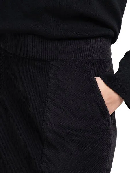 Dedicated DEDICATED Skirt Majorna Corduroy, Black, – Produktbild 2 von 4