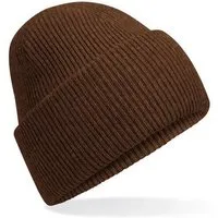 Beechfield Beechfield Damen / Herren Klassische Mütze mit tiefem Umschlag in 30 verschiedenen Farben, Walnut, – Produktbild 1 von 1