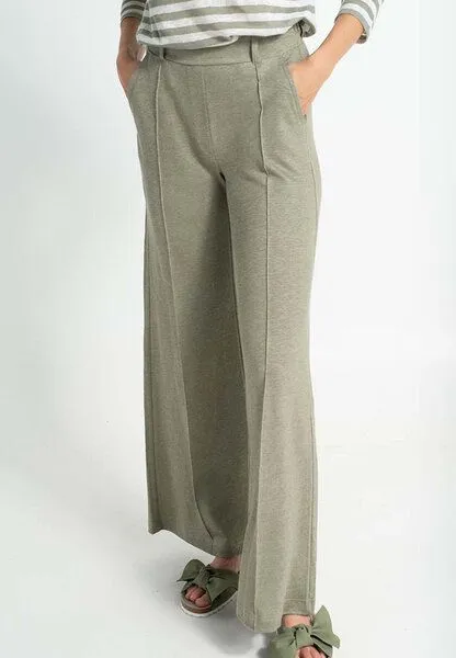 Alma & Lovis Alma & Lovis Marlenehose aus Hanf | Hemp Marlene, Khaki, – Produktbild 1 von 4
