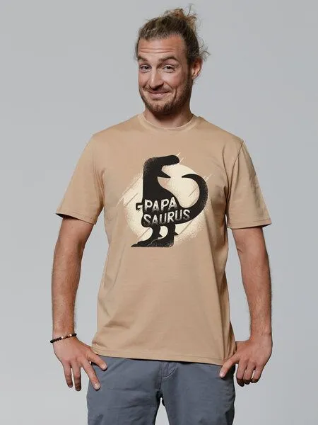 watapparel watapparel T-Shirt Unisex Papasaurus, Latte, – Produktbild 2 von 4