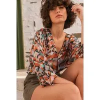 WiDDA berlin WiDDA berlin MAVA sommerliche Bluse mit Grafik Print aus Lenzing ECOVERO – Produktbild 1 von 1