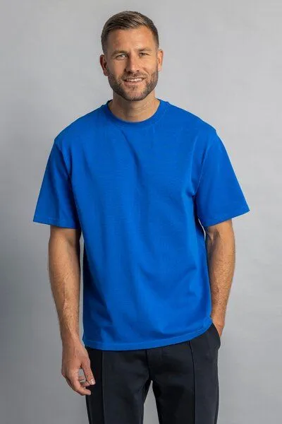 DIRTS dirts Heavy Cotton T-Shirt OVERSIZED, Royal blue, – Produktbild 1 von 4