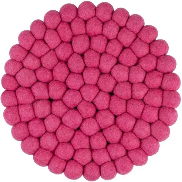 myfelt myfelt Filzkugel Topfuntersetzer (⌀ 20 cm), Pink (lilli), – Produktbild 1 von 4