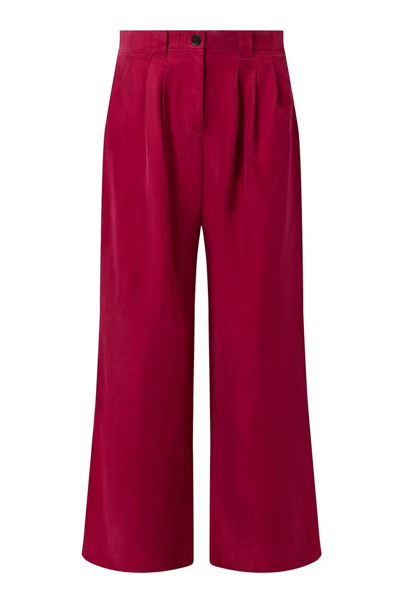 KOMODO KOMODO Damen vegan Hose Lola Berry, Dunkelrot, – Produktbild 1 von 2