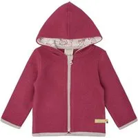 loud proud loud + proud Babys & Kinder Wollfleece-Jacke mit Kapuze, GOTS-zertifiziert, Rouge(pink), – Produktbild 1 von 1