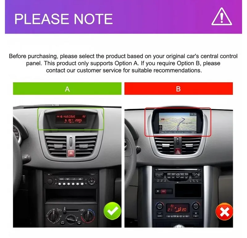 ESSGOO Für Peugeot 207 2006-2015 Android 15.0 Autoradio Navigationsgerät (Apple Carplay Android Auto GPS Navi WIFI BT SWC), Schwarz, – Produktbild 3 von 5
