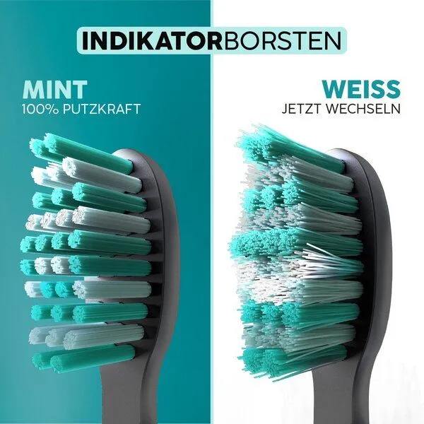 happybrush happybrush Aufsteckbürsten Eco Vibe 3+ 3er Set, Black, – Produktbild 4 von 4