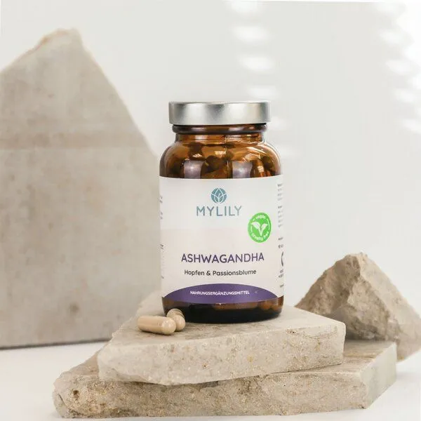 MYLILY MYLILY Ashwagandha - L-Tryptophan - 90 Kapseln - vegan, hochdosiert, pflanzlich – Produktbild 2 von 3