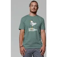 watapparel watapparel T-Shirt Unisex Möwe mit Hut, Green bay, – Produktbild 1 von 1