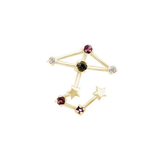 Eppi Eppi Goldener Ohrring mit Sternzeichen Sagittarius, Gold, – Produktbild 1 von 2