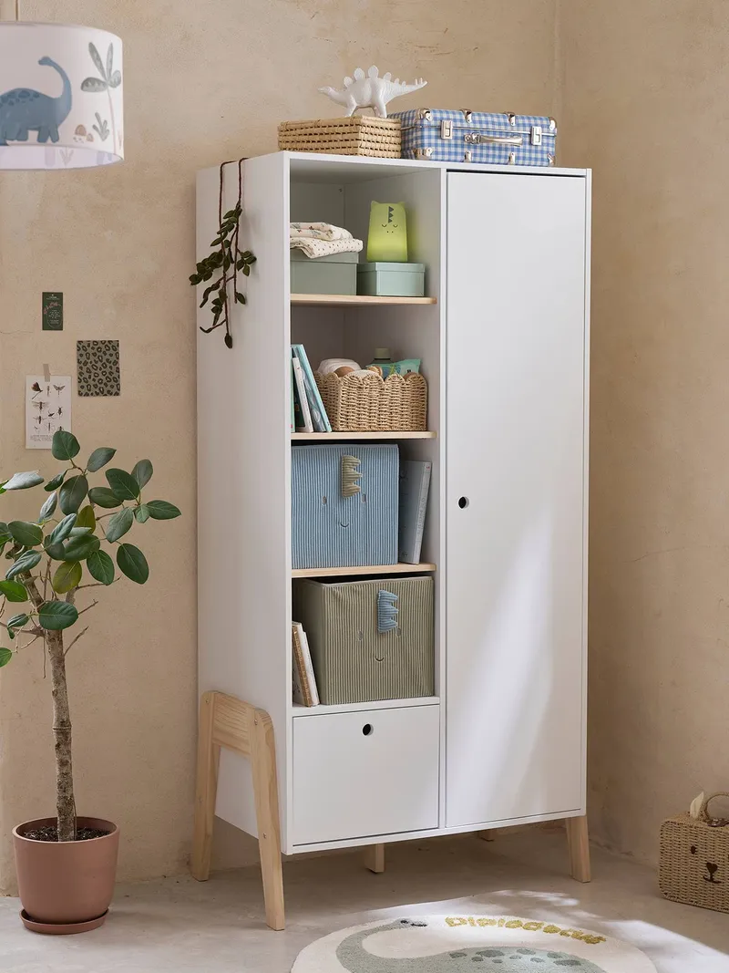 Vertbaudet 2er-Set Kinderzimmer Aufbewahrungsboxen MINISAURUS salbei, Salbeigrün, – Produktbild 2 von 3