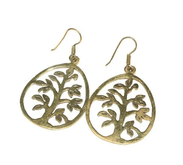 Schönes aus Indochina Schönes aus Indochina Upcycling Schmuck Ohrringe Messing – Produktbild 2 von 8