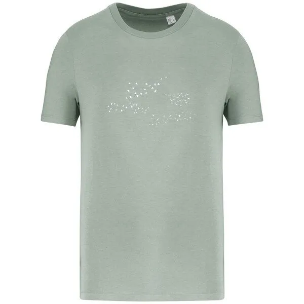 Greenspired Greenspired Basic Bio T-Shirt Skybirds Nr. 4 ( 155g/m²) XXS - 5 XL, Jadegrün, – Produktbild 1 von 1