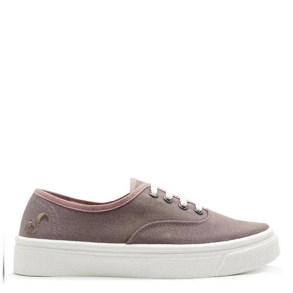 thies Veganer Sneaker "thies ® Natural Dye Plim" aus Biobaumwolle, Mulberry (violett), – Produktbild 1 von 4
