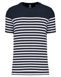 YTWOO YTWOO Nachhaltiges Herren-T-Shirt mit Rundhalsausschnitt im Marine-Stil – Produktbild 1 von 1