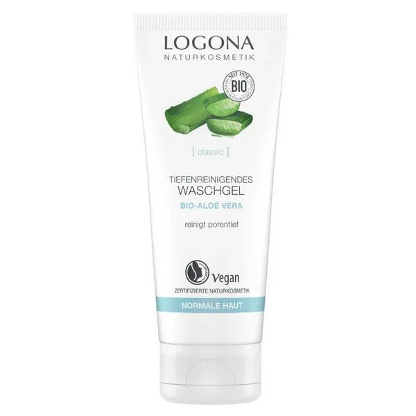 LOGONA LOGONA Vitalisierendes Waschgel mit Aloe Vera & Rose – Produktbild 1 von 2