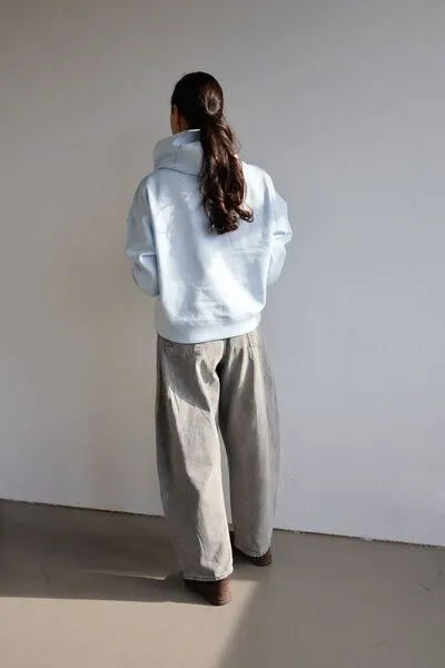 Kultgut Kultgut Biofair- Goodness Hoodie 100% Biobaumwolle / Clara, Hellblau, – Produktbild 3 von 4