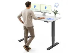 Flexispot Flexispot Schreibtisch Elektrisch Höhenverstellbarer Schreibtisch EC5 LITE mit Dualmotor (25MM einteiliger Tischplatte & 3-fach Teleskop, 4 Speicherhöhen & Antikollisionssystem), 120x80/140x80/160x80/180x80 – Produktbild 1 von 1