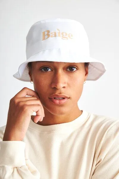 Baìge the Label Baìge the Label Bucket Hat, Weiss, – Produktbild 1 von 4