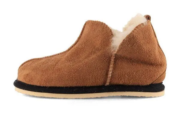 Lammbock Lammbock Kinder Lammfell Hausschuhe Stiefel Shearlock mit Outdoorsoohle, Cognac, – Produktbild 3 von 3