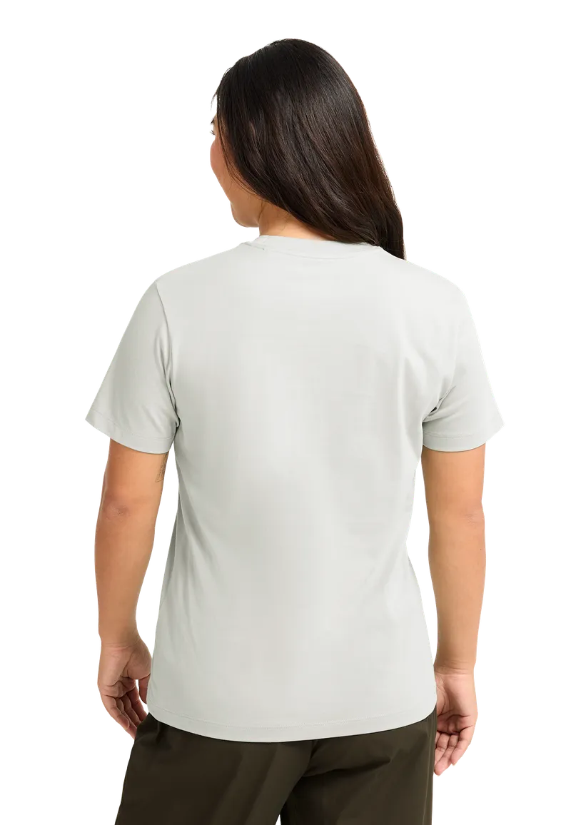 Jack Wolfskin Jack Wolfskin Essential T-shirt Women T-Shirt aus Bio-Baumwolle Damen XL grey, Stark white, – Produktbild 2 von 2
