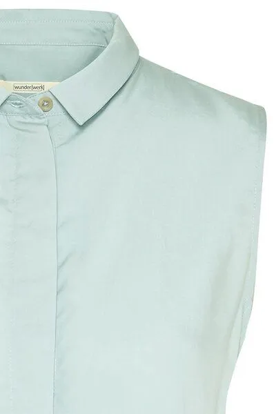Wunderwerk Wunderwerk Damen Bluse aus Tencel "TENCEL blouse top", Hellblau (misty aqua 714), – Produktbild 1 von 4