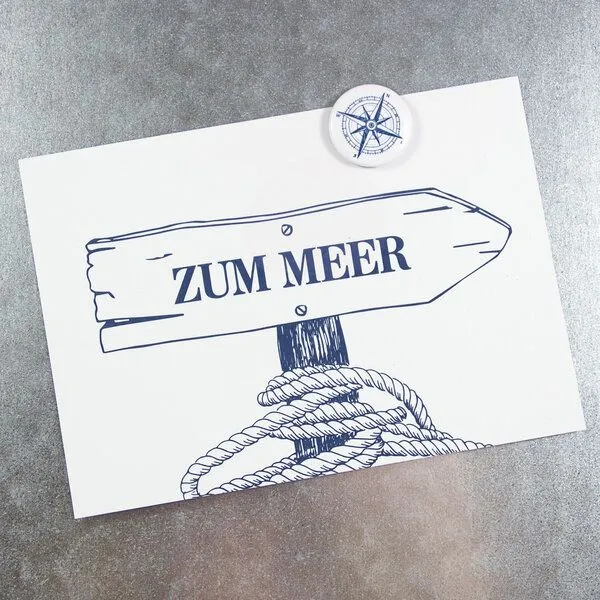Bow & Hummingbird Bow & Hummingbird Postkarte Zum Meer – Produktbild 2 von 2