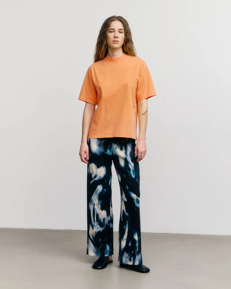Rotholz Rotholz Damen vegan T-Shirt Breiter Kragen Faded Orange, Hell orange, – Produktbild 1 von 2