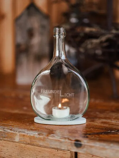 MaBe MaBe FreundeLicht Windlicht - nachhaltige Freude für die Besten, Transparent, – Produktbild 4 von 4