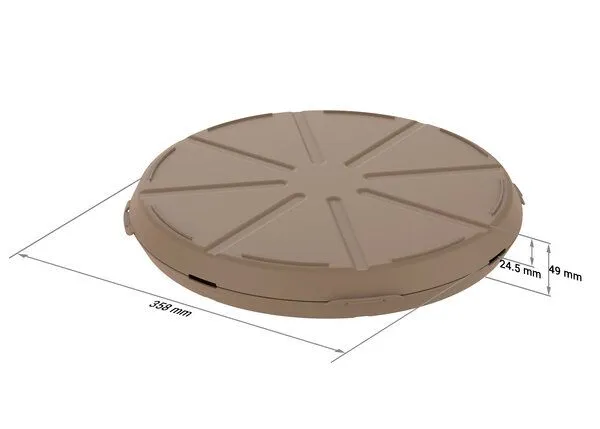 REuse REuse Pizzabox Verpackung - Essensbehälter, Beständiges braun, – Produktbild 4 von 4