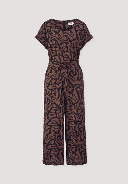 hessnatur hessnatur Print Jersey Jumpsuit Oversize aus reiner Bio-Baumwolle, Toffee, – Produktbild 4 von 4