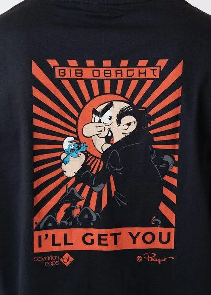 Bavarian Caps Bavarian Caps Herren T-Shirt Gargamel, Schwarz, – Produktbild 3 von 4