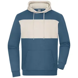 Daiber Daiber Unisex Hoody mit Kontrasteinsatz 8051 Gr. 2XL dusty-blue/sandstone – Produktbild 1 von 1